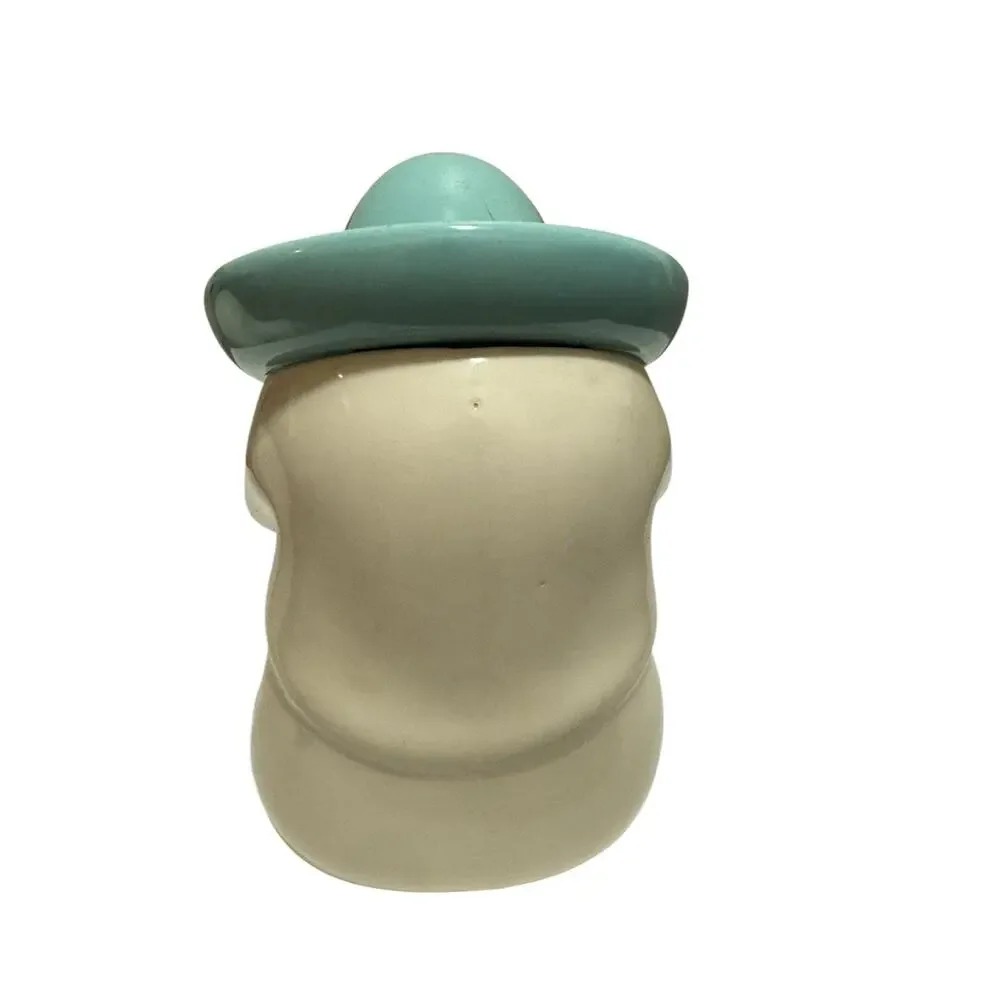 Vintage Mexican Pepe Siesta Sleeping Man Ceramic Figurine With Sombrero Hat